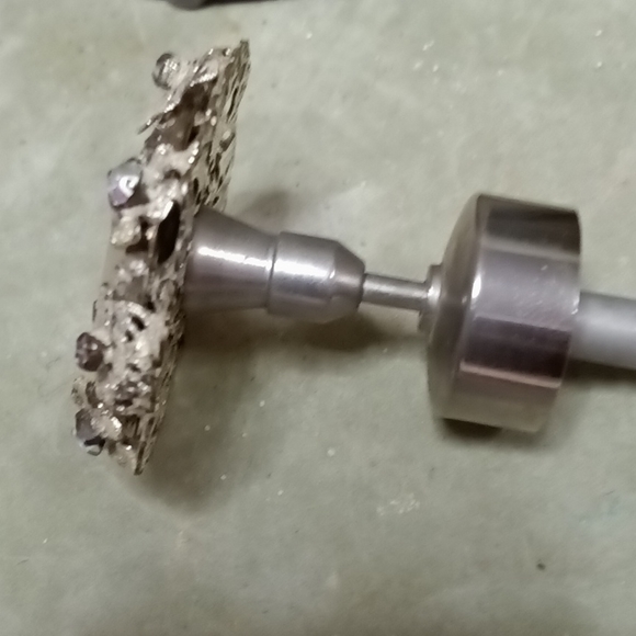 1959 DeVILBISS PERFUME ATOMIZER MURANO TORSO WHITE SWIRL ,JEWEL FILIGREE TOP - Picture 7 of 7